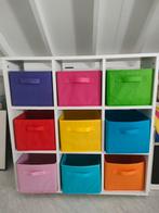 Kast/rek met 9 gekleurde mandjes, Ophalen, Zo goed als nieuw, Minder dan 50 cm, 105 cm of meer
