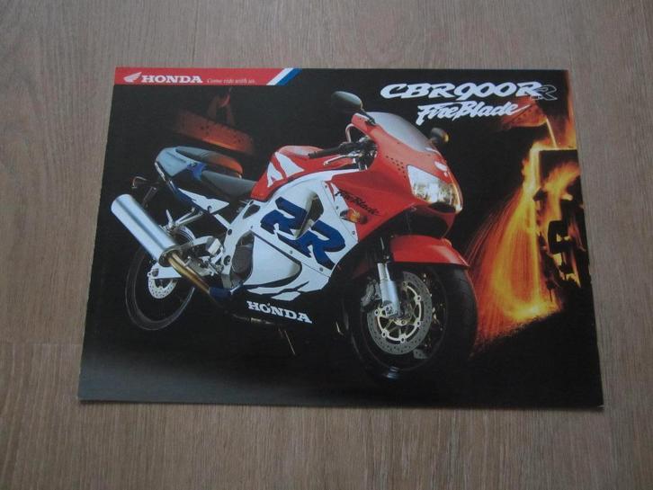 Honda CBR 900 RR Fireblade brochure folder 1998 1999, Motoren, Handleidingen en Instructieboekjes, Honda, Ophalen of Verzenden