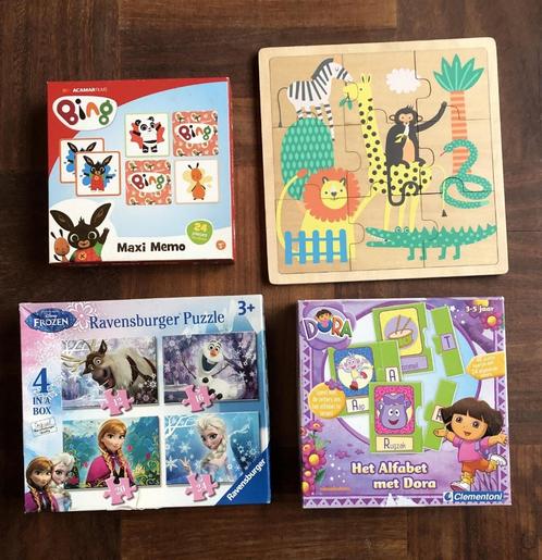 4 leuke puzzels voor leeftijd 2+/3+, Kinderen en Baby's, Speelgoed | Kinderpuzzels, Gebruikt, Ophalen of Verzenden