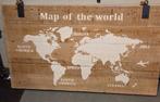 wand decoratie wereldkaart op hout, Huis en Inrichting, Woonaccessoires | Wanddecoraties, Ophalen
