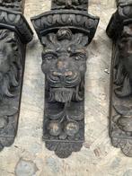 13 x leeuwenkop console balk steunen ornamenten, Ophalen