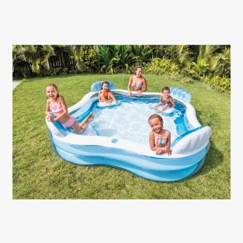 GRATIS Intex Opblaaszwembad met Zitjes - Zo Goed Als Nieuw, Tuin en Terras, Zwembaden, Zo goed als nieuw, Opblaaszwembad, Minder dan 80 cm