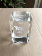 Zeer fraai 3D laser kristal blok. Dolfijn Vissen en Zee., Verzamelen, Ophalen of Verzenden, Gebruikt, Wild dier, Beeldje of Figuurtje