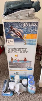 Gratis - opzet Zwembad inclusief trap, pomp etc., Tuin en Terras, Zwembaden, Ophalen, Gebruikt, 80 tot 120 cm, Rond