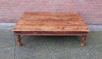 Grote Koloniale Salontafel met Houtsnijwerk / Koffietafel, Huis en Inrichting, Tafels | Salontafels, Ophalen, Gebruikt, 100 tot 150 cm