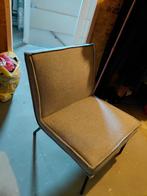 Industriële grijze fauteuil., Huis en Inrichting, Fauteuils, 75 tot 100 cm, Ophalen of Verzenden, Zo goed als nieuw, Stof