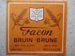 bieretiket Belgie (G12)15-2 facon, Verzamelen, Biermerken, Verzenden, Gebruikt, Overige typen, Overige merken