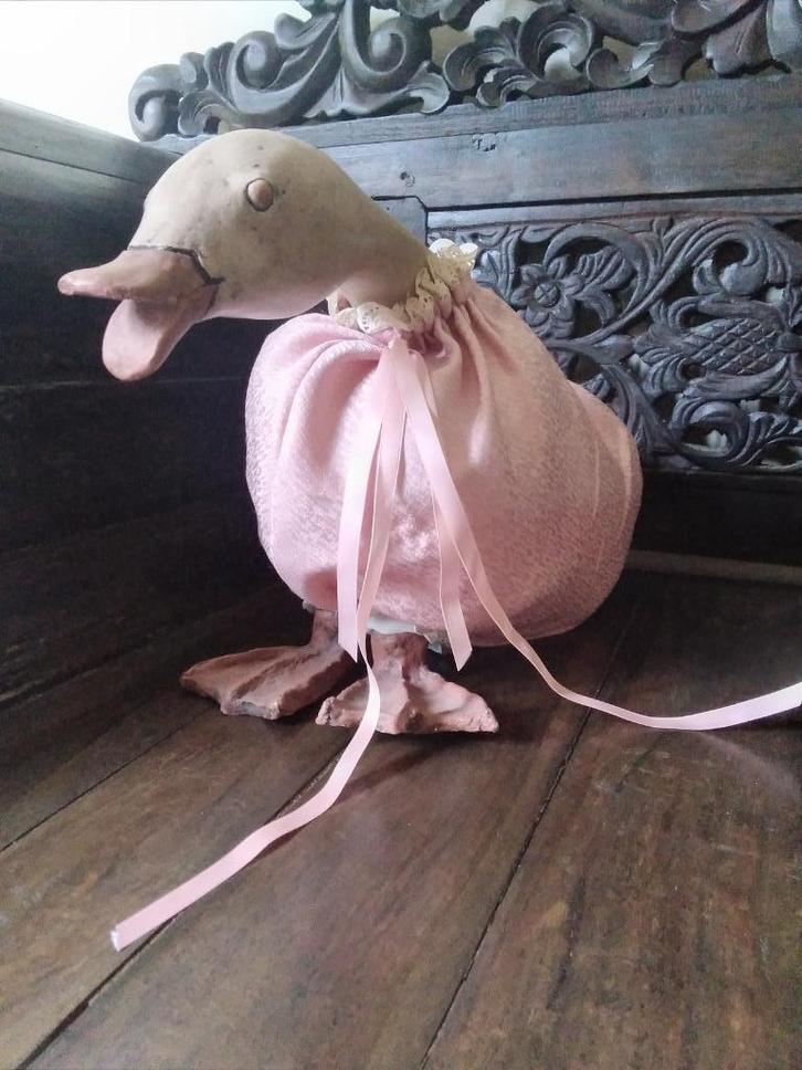 Unieke handgemaakte eend, Antiek en Kunst, Curiosa en Brocante, Verzenden