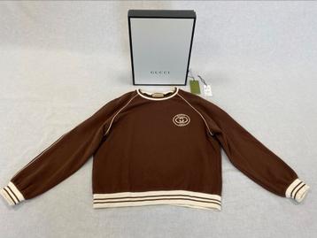 Gucci Sweatshirt Heavy Felted Brown Size S beschikbaar voor biedingen
