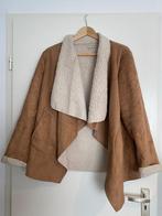 Teddy/ suedelook vest S/M, Beige, Maat 38/40 (M), Ophalen of Verzenden, Zo goed als nieuw