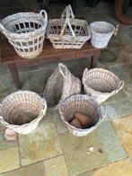 Rotan manden, Huis en Inrichting, Woonaccessoires | Schalen en Manden, Ophalen, Gebruikt, Rond, Riet