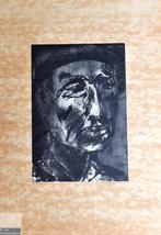 Walter de Bock - 3 werken in houtskool - monotype-gesigneerd, Antiek en Kunst, Ophalen of Verzenden