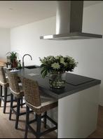 Moderne witte keuken - Beton en hoogglans wit, Huis en Inrichting, Keuken | Complete keukens, Ophalen, Gebruikt, Overige materialen