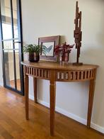 Haltafeltje teakhout, Huis en Inrichting, Tafels | Sidetables, Ophalen, Gebruikt, 100 tot 150 cm, Teakhout