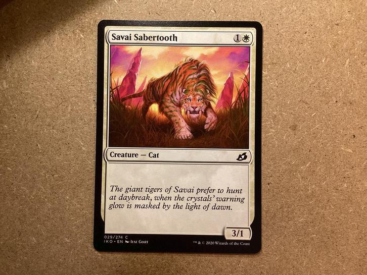 1x Savai Sabertooth [029/274] (Near Mint), Hobby en Vrije tijd, Verzamelkaartspellen | Magic the Gathering, Zo goed als nieuw