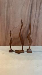 Vintages Wooden Cranes Statues, Antiek en Kunst, Kunst | Beelden en Houtsnijwerken, Ophalen of Verzenden