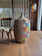 afrikaanse zeegras wasmand XL handgemaakt in senegal, Huis en Inrichting, Woonaccessoires | Schalen en Manden, Mand, Verzenden