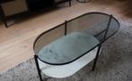 Glazen ronde eettafel marmer look, Huis en Inrichting, Tafels | Eettafels, Ophalen, Rond, Glas, 100 tot 150 cm