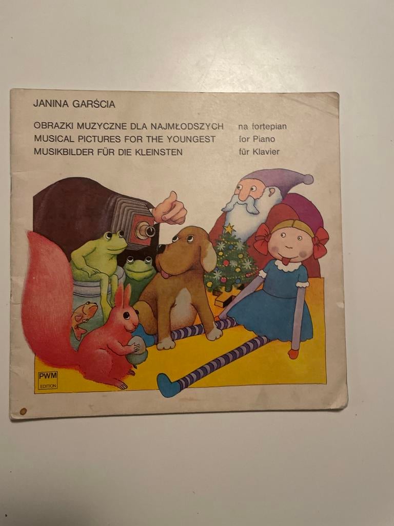 Muziekboek voor piano - Janina Garścia, Gebruikt, Klassiek, Ophalen of Verzenden, Artiest of Componist