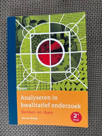 Analyseren in kwalitatief onderzoek - Hennie Boeije beschikbaar voor biedingen
