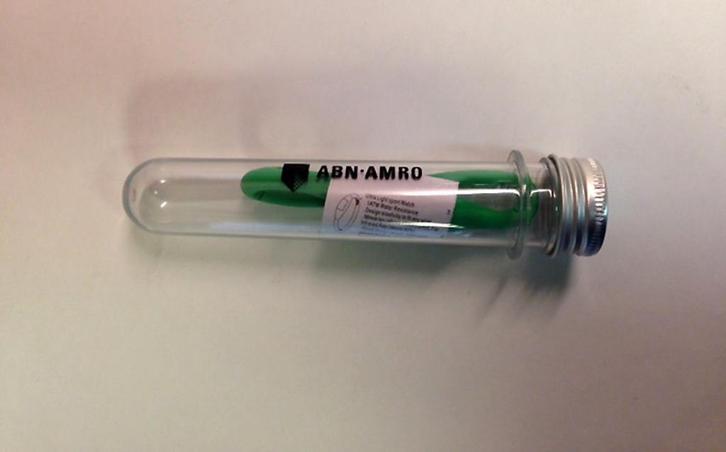 Sporthorloge ABN-AMRO silicone horloge groen vochtbestendig, Verzamelen, Merken en Reclamevoorwerpen, Nieuw, Overige typen, Ophalen of Verzenden