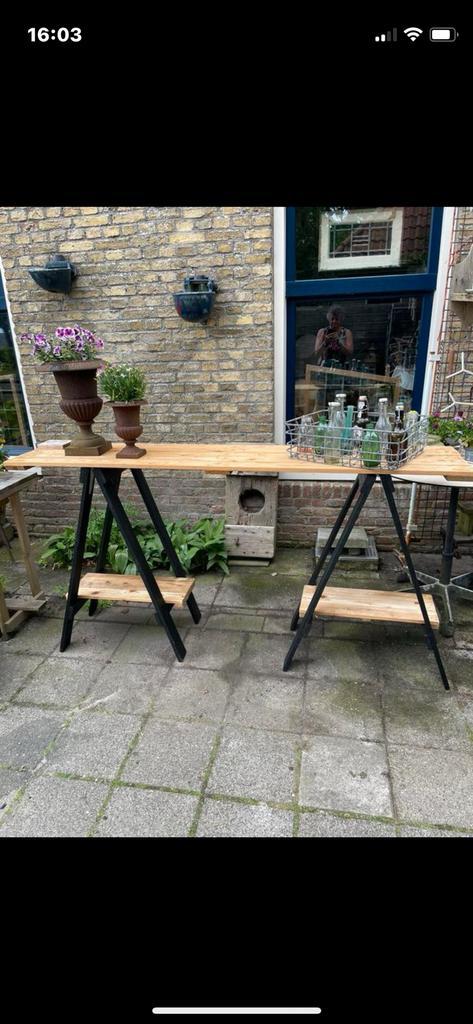 Sitetafel  demontabel, Doe-het-zelf en Verbouw, Werkbanken, Zo goed als nieuw, Ophalen