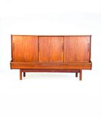 Vintage Deens midboard/barkast ‘60, Huis en Inrichting, Kasten | Dressoirs, Glas, Met deur(en), 150 tot 200 cm, Ophalen of Verzenden