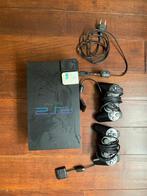 PlayStation 2 Fat SCPH-39004 + 16 games, Ophalen, Gebruikt, Met games, Met 2 controllers