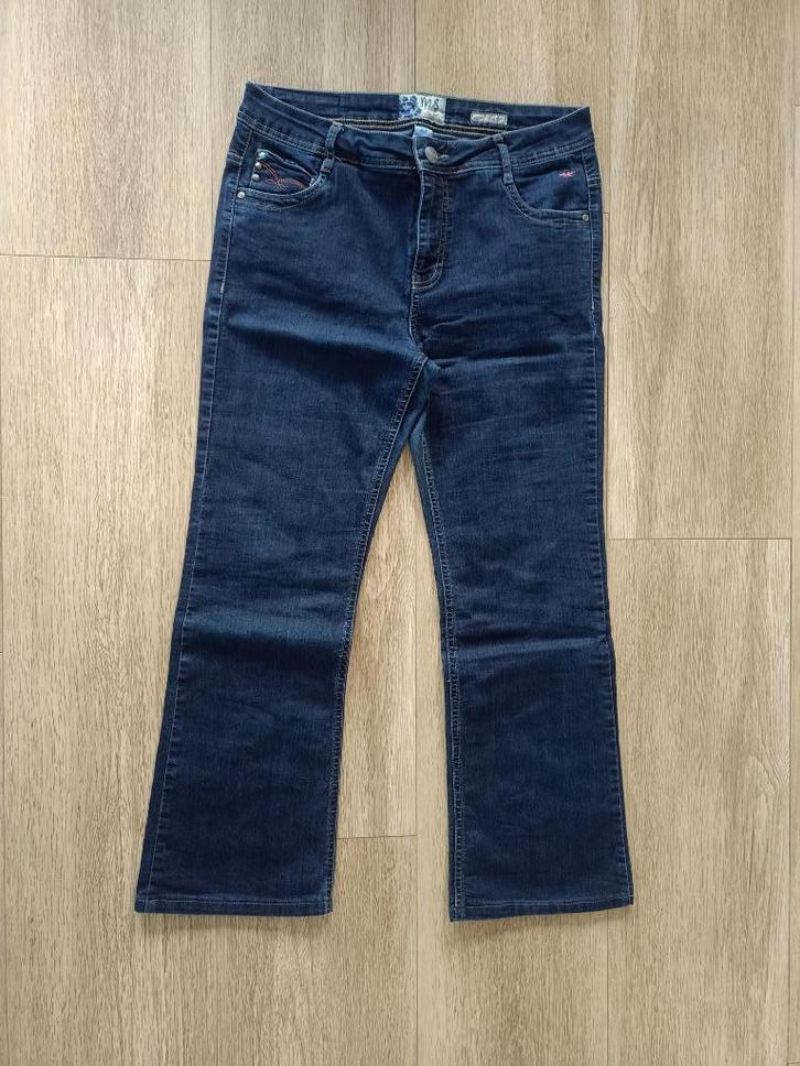 MS mode flared jeans spijkerbroek maat 44 ZGAN blauw, Kleding | Dames, Spijkerbroeken en Jeans, Zo goed als nieuw, W33 - W36 (confectie 42/44)