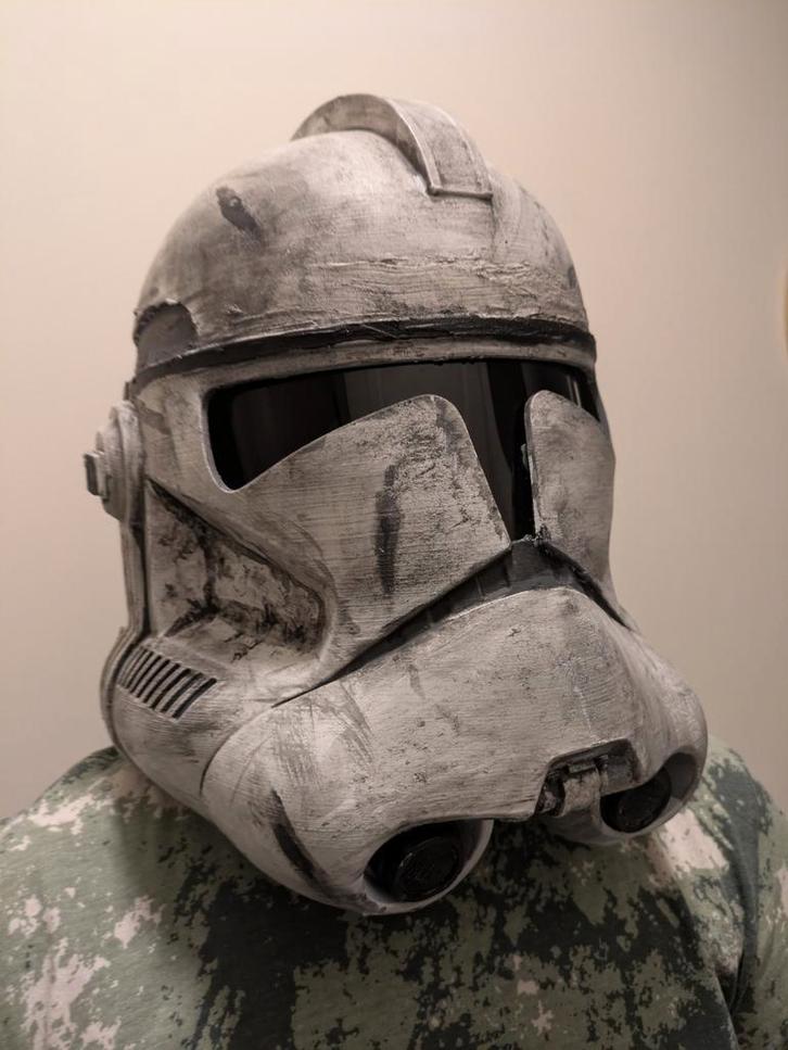 Helm clone trooper fase 2 helmet 3d geprint, Verzamelen, Star Wars, Nieuw, Ophalen