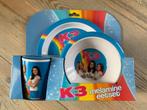 K3 Eetset (bord, beker, kommetje), Ophalen of Verzenden, Nieuw