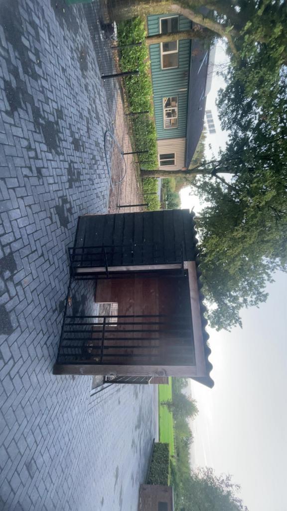Hondehok douglas 1 zijde los, Dieren en Toebehoren, Hondenhokken, Zo goed als nieuw, 100 cm of meer, 110 cm of meer, Ophalen