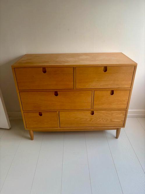 Eikenhouten Ladekast Made - 105cm breed, Huis en Inrichting, Kasten | Ladekasten, Gebruikt, Minder dan 100 cm, 100 tot 150 cm