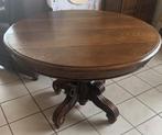 Mooie antieke eiken ronde tafel, volledig massief, Huis en Inrichting, Tafels | Eettafels, Ophalen
