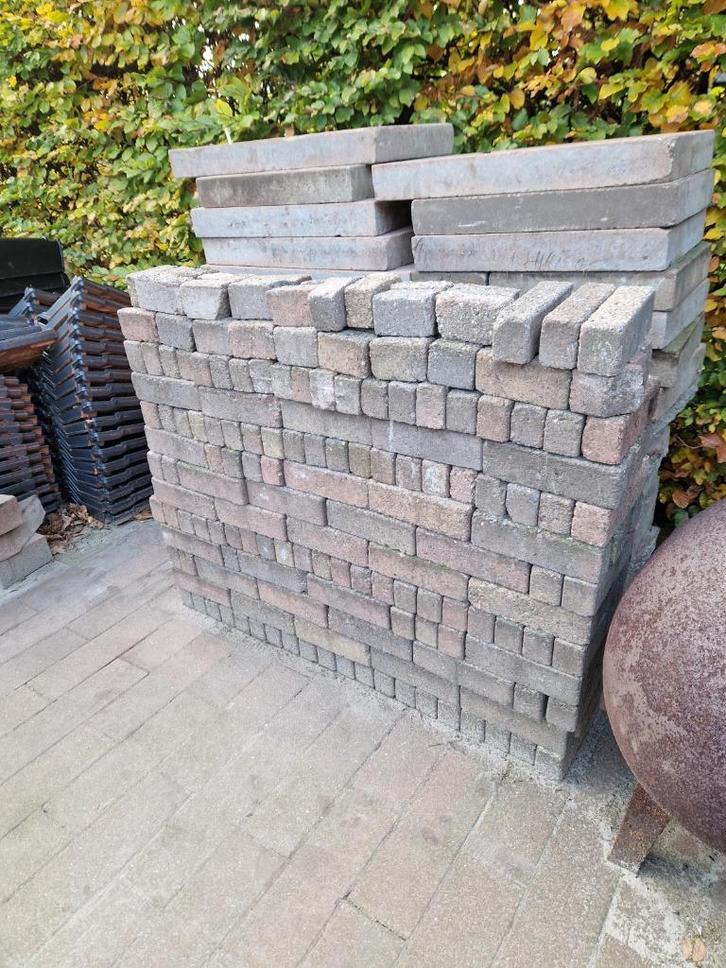 Restantje waaltjes, Tuin en Terras, Tegels en Klinkers, Gebruikt, Klinkers, Beton, Minder dan 5 m², Ophalen