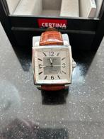 Horloge, Sieraden, Tassen en Uiterlijk, Horloges | Dames, Overige merken, Leer, Staal, Polshorloge
