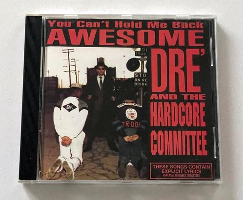 Awesome Dre - You Can't Hold Me Back (1989) USA import CD, Cd's en Dvd's, Cd's | Hiphop en Rap, Gebruikt, 1985 tot 2000, Ophalen of Verzenden