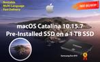 macOS Catalina 10.15.7 Voor-Geïnstalleerde SSD 1 TB OSX OS X, Ophalen of Verzenden, Nieuw, MacOS