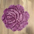 Paarse glitter bloem mat/tapijt, Huis en Inrichting, Stoffering | Tapijten en Kleden, Ophalen, Zo goed als nieuw, Rechthoekig