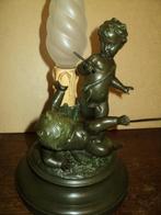 lampje met 2 putti s en 2 vaasjes, Ophalen
