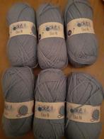 6 bollen oké eko fil breigaren. Kleur lichtblauw., Verzenden, Nieuw, Breien of Haken, Wol of Garen