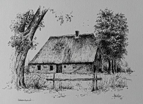 Udenhout ... 1979 ... Kees Koster ..., Antiek en Kunst, Kunst | Tekeningen en Foto's, Ophalen of Verzenden