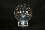 Leerdam spijkerbol op voet gemerkt, Antiek en Kunst, Antiek | Glas en Kristal, Ophalen of Verzenden