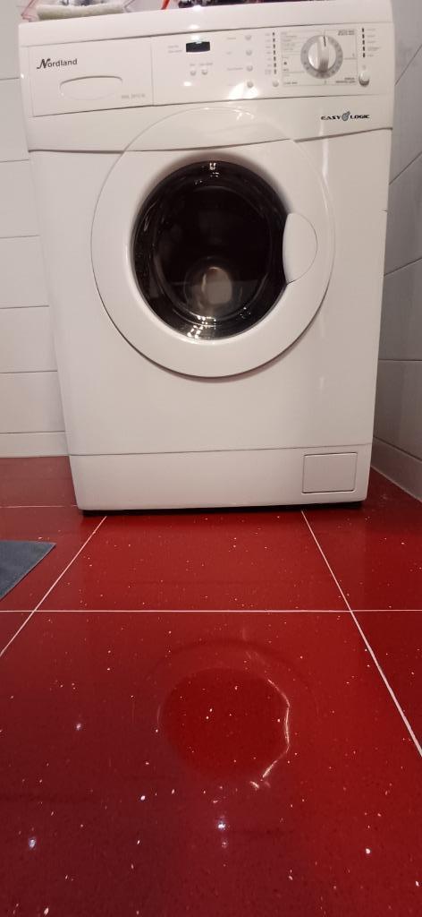 wasmachine kan met stoomstrijkijzer, strijkplank en dr, Witgoed en Apparatuur, Wasmachines, Gebruikt, Voorlader, 4 tot 6 kg, 85 tot 90 cm