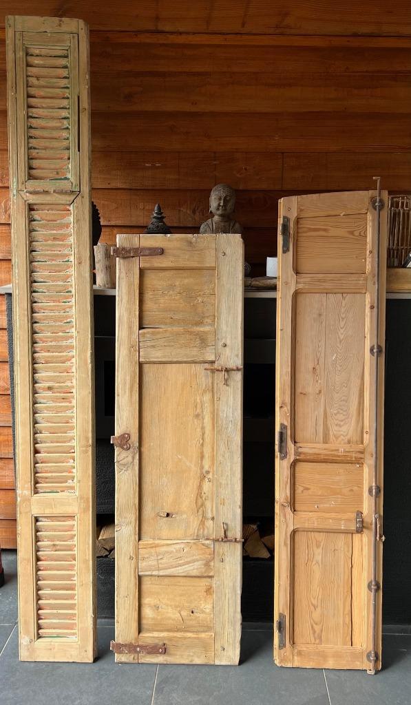 Louvre luiken oud deur paneel shutter luik Frans oude, Huis en Inrichting, Woonaccessoires | Kamerschermen, Nieuw, Ophalen of Verzenden