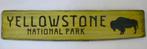 Vintage handgeschilderd bord Yellowstone Park / jongenskamer, Ophalen of Verzenden, Zo goed als nieuw