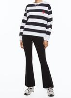 H&M zwarte tricot flared broek jazzbroek maat M, Maat 38/40 (M), H&M, Zwart, Nieuw