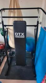 DTX pull-up rack en buikspier/chest press bankje, Ophalen, Krachtstation, Borst, Zo goed als nieuw