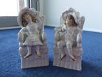 Stel antieke biscuit beeldjes ca.15x8x7cm, Antiek en Kunst, Kunst | Beelden en Houtsnijwerken, Ophalen