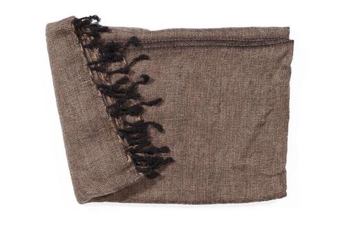 Woondeken zacht bruin 120x240cm, Huis en Inrichting, Woonaccessoires | Plaids en Woondekens, Nieuw, Ophalen of Verzenden